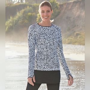 Solumbra WaterShade Rash Guard Black Jaguar Size Medium